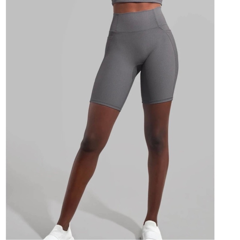 Buffbunny Collection Ribbed Biker Shorts - Picture 2 of 10